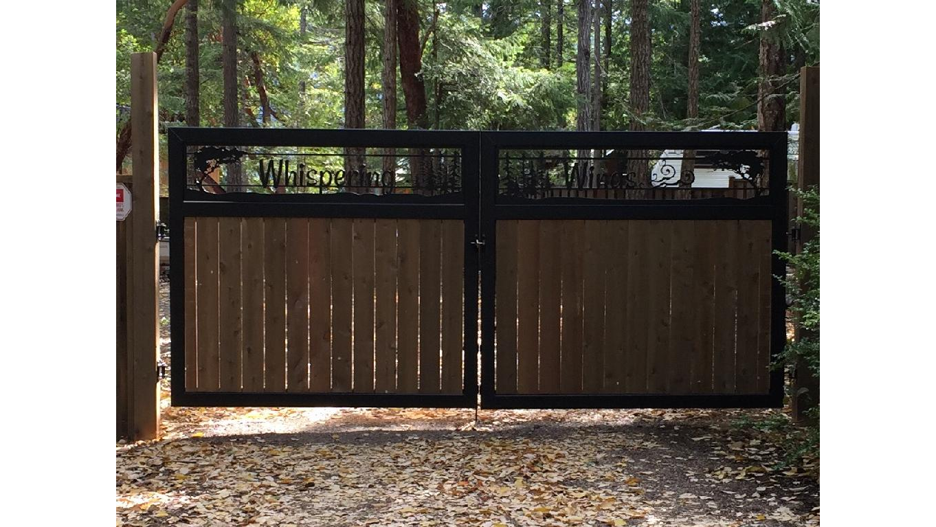 Driveway Gates Custom Aluminum Swing Driveway Gates Wispering