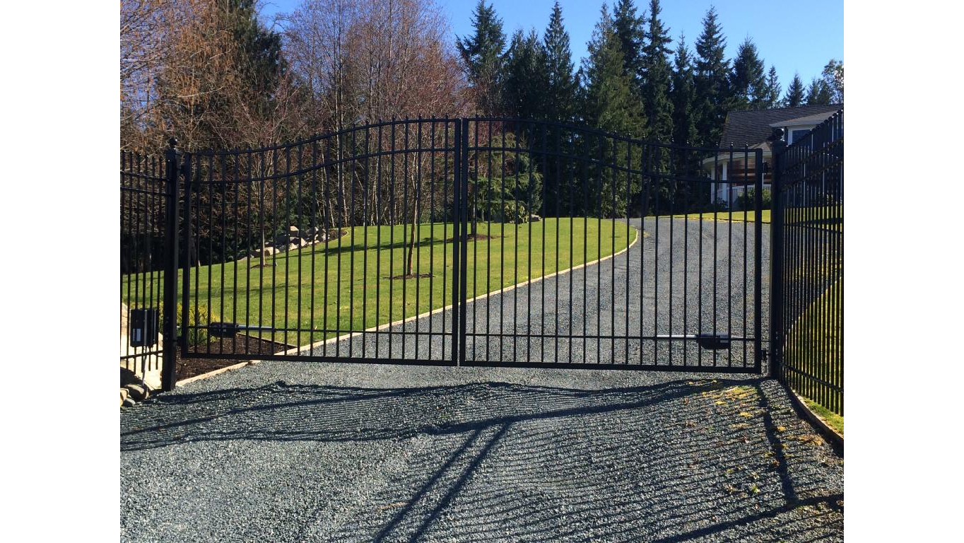 Driveway Gates Prefabricated Aluminum Driveway Gates Style 8