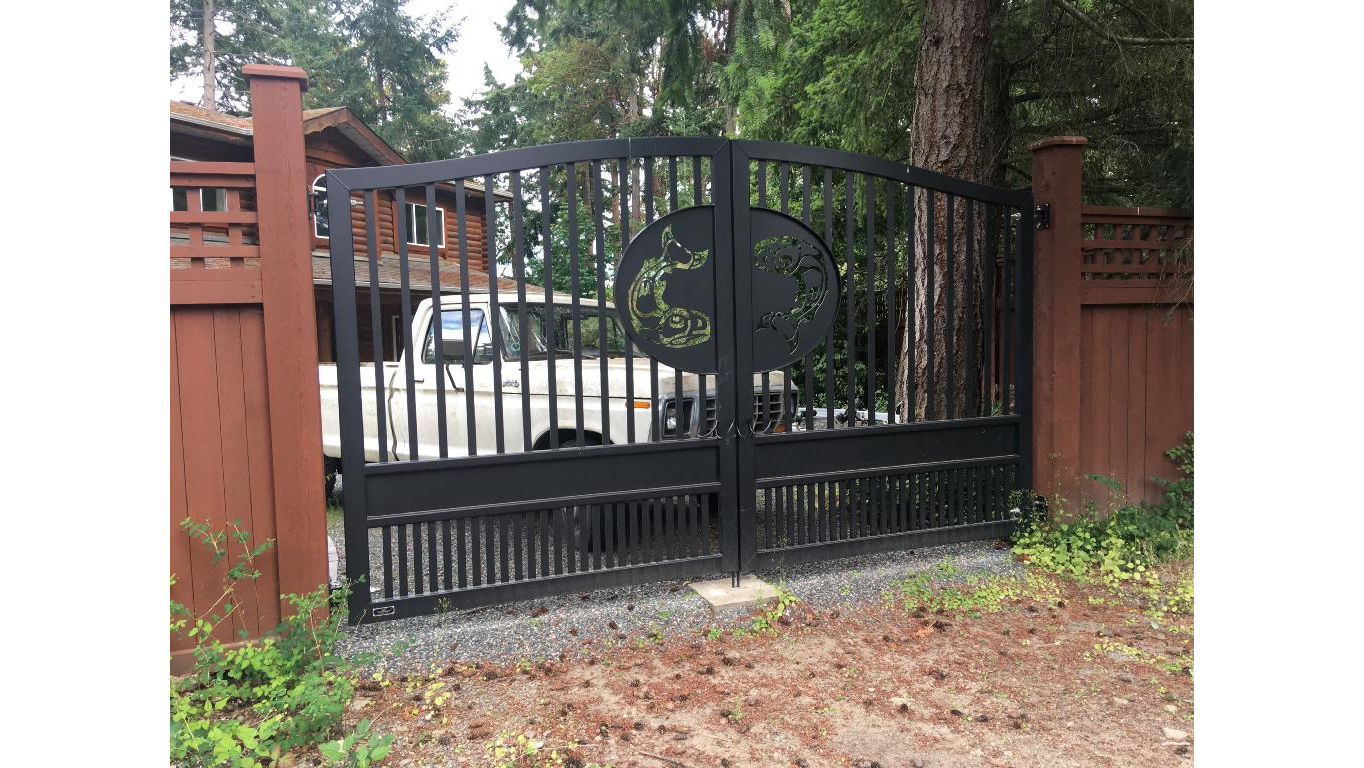 Driveway Gates Custom Aluminum Swing Driveway Gates Wilde West