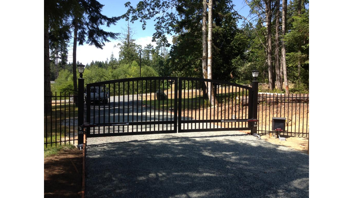 Driveway Gates Custom Aluminum Swing Driveway Gates Kingsley