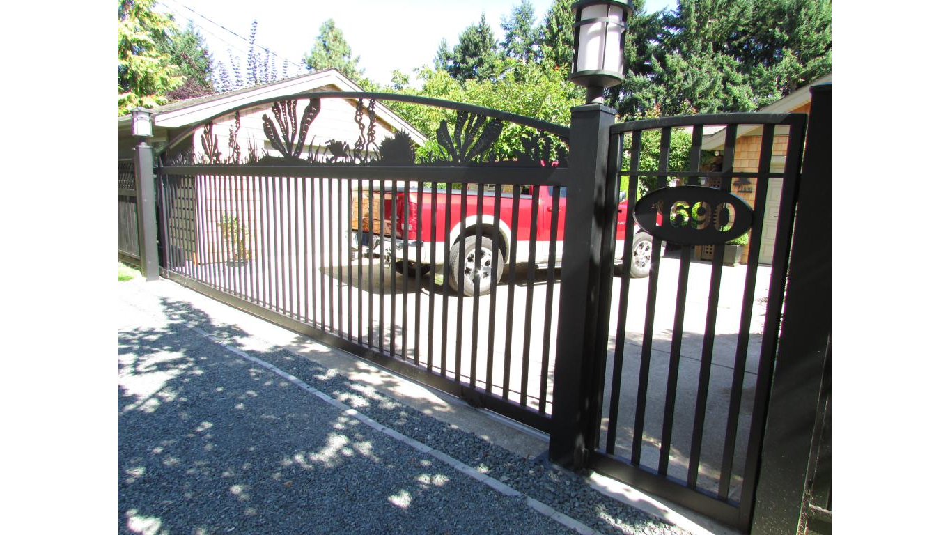 Driveway Gates Custom Aluminum Sliding Gates Bodnar West Coast