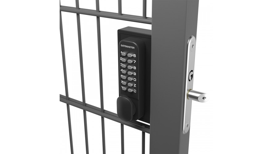 Components SUPERLOCK DIGITAL GATE LOCK SINGLE SIDED FOR 1 1/2" TO 2